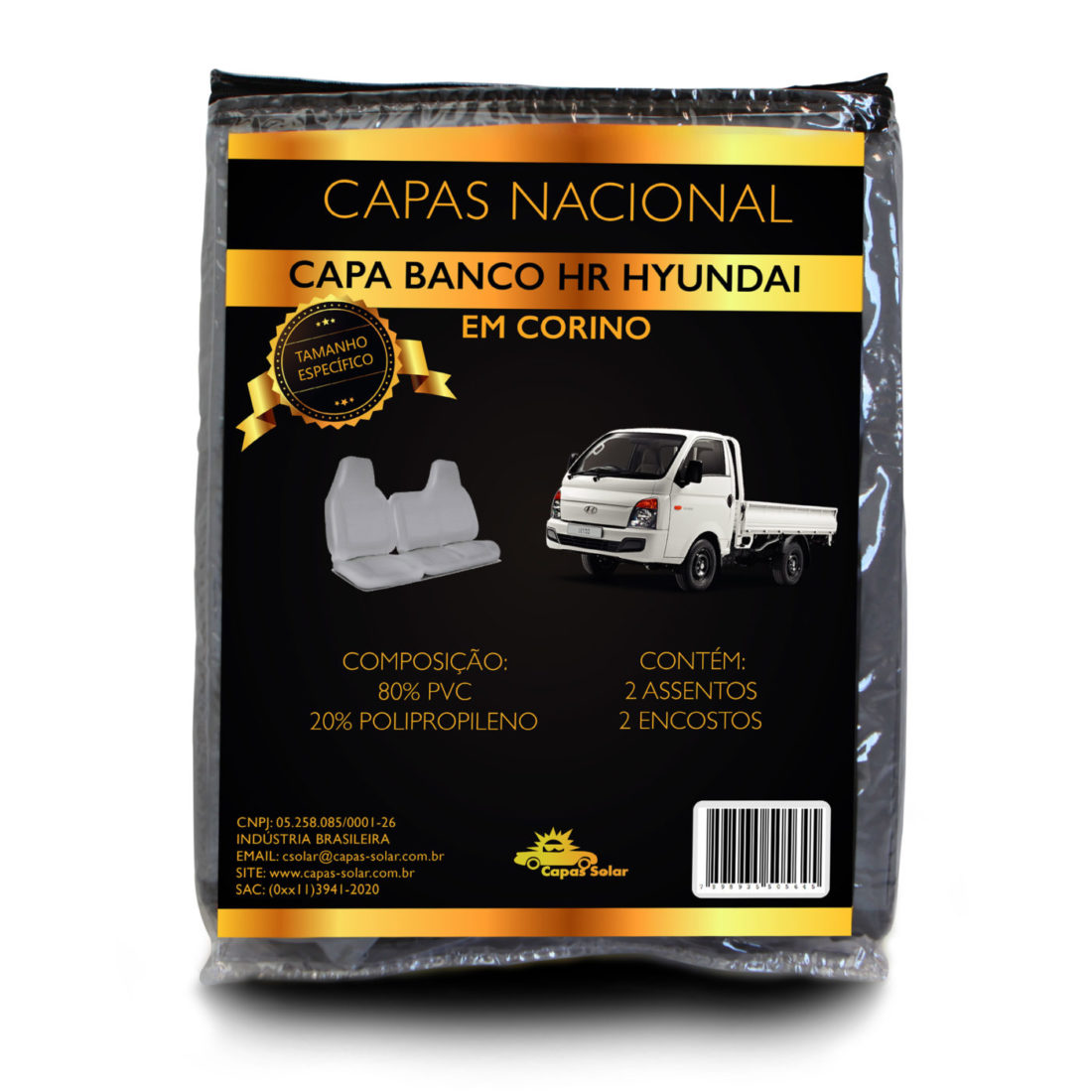 Capa para Banco Hyundai HR em Corino