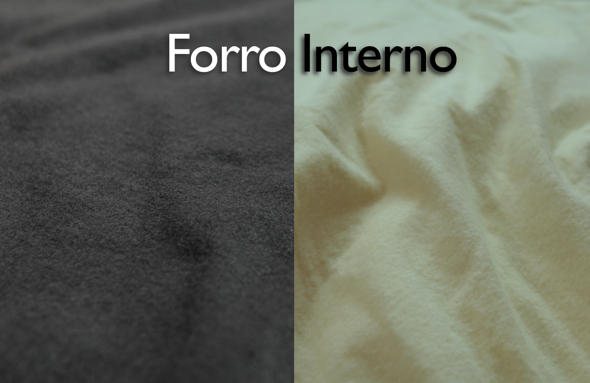 fooro interno manta flanelada - PRETO E BEGE